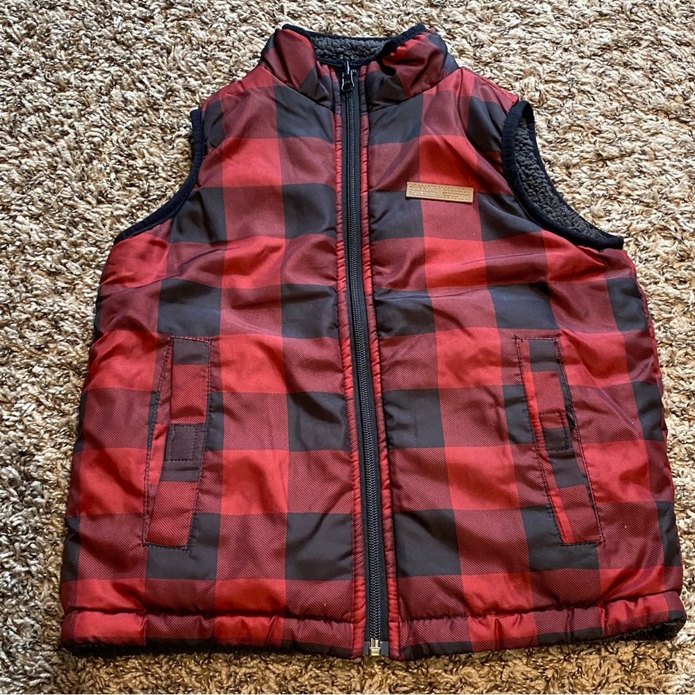 Boys winter vest coat size 6/7
